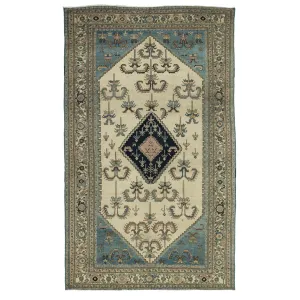 Blue Vintage Tabriz Rug - 8'6" x 13'