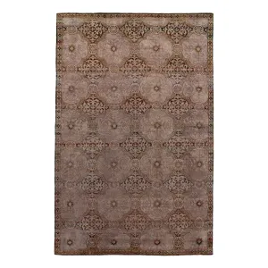 Brown Alchemy Transitional Wool Silk Blend Rug - 10'9"x 16'11"