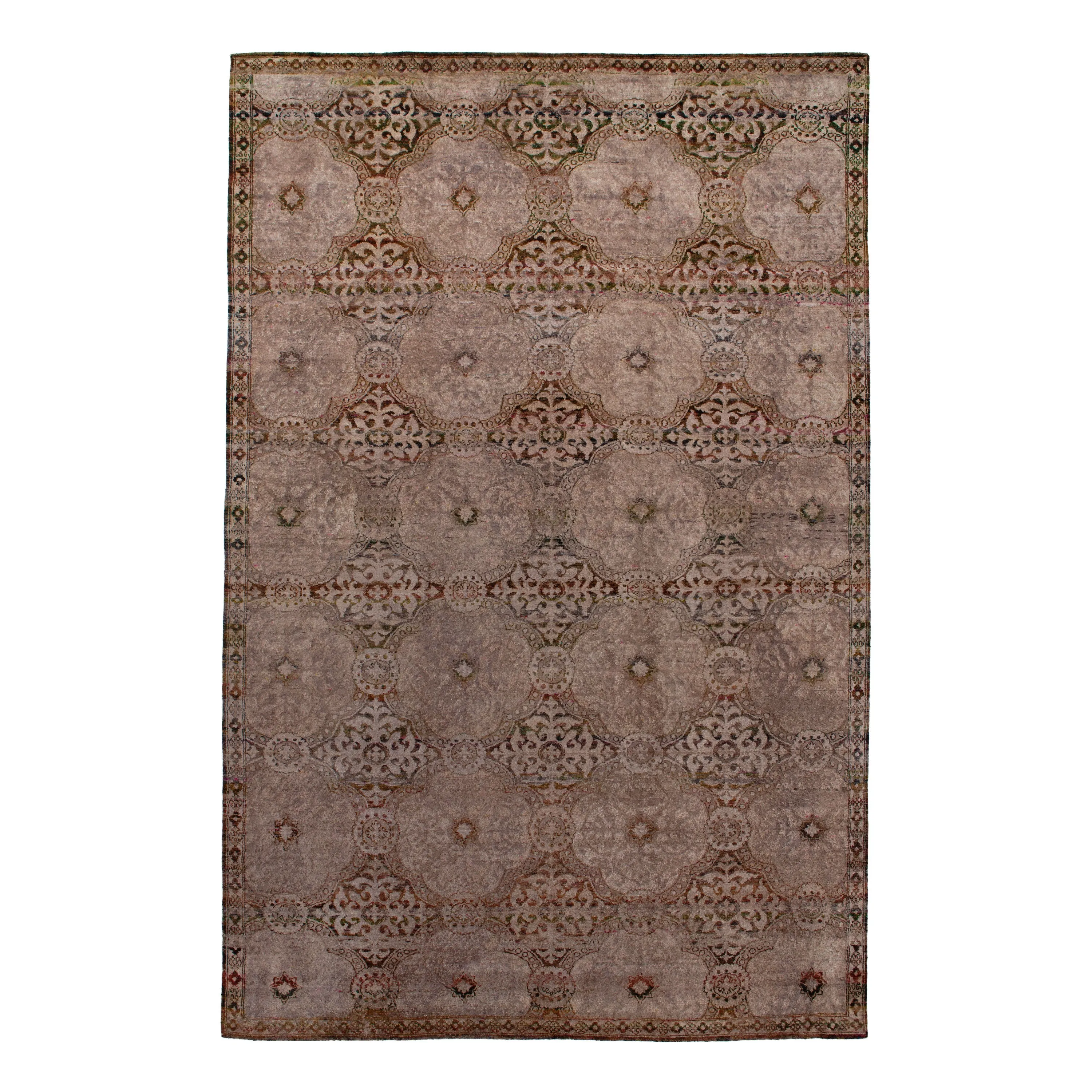 Brown Alchemy Transitional Wool Silk Blend Rug - 10'9"x 16'11"