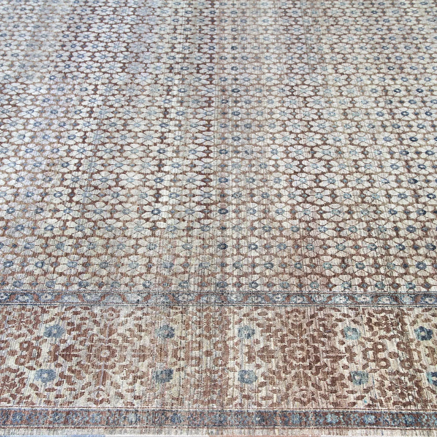 Brown Alchemy Transitional Wool Silk Blend Rug - 8'10" x 12'02"