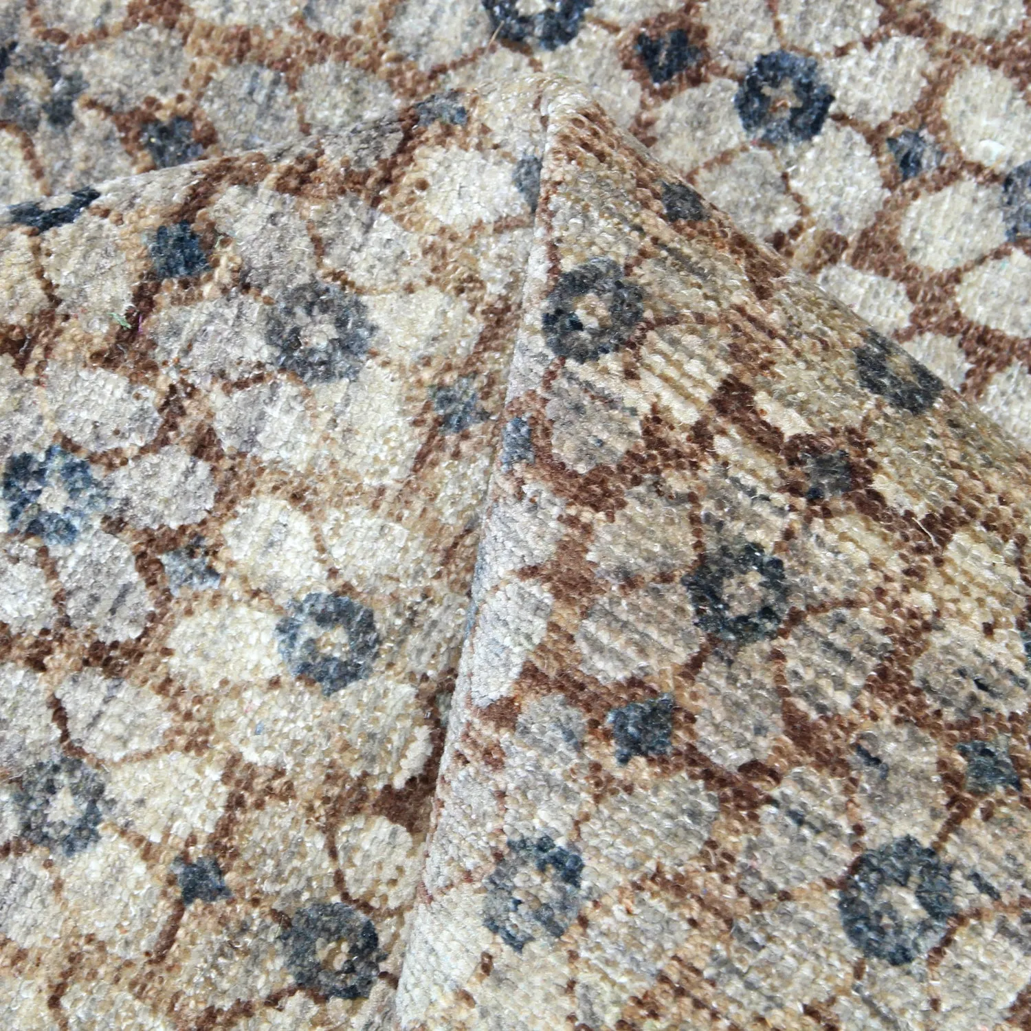 Brown Alchemy Transitional Wool Silk Blend Rug - 8'10" x 12'02"