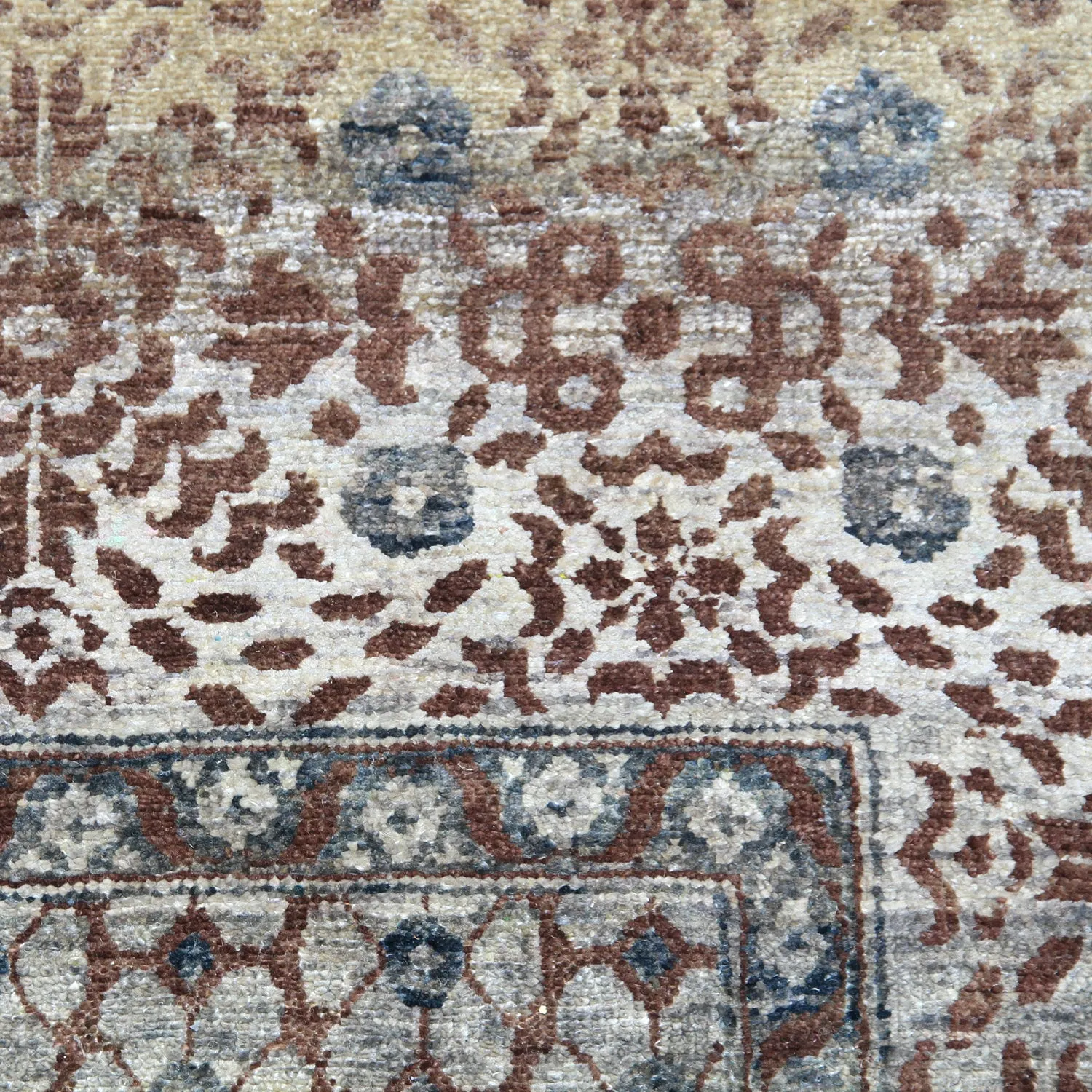 Brown Alchemy Transitional Wool Silk Blend Rug - 8'10" x 12'02"