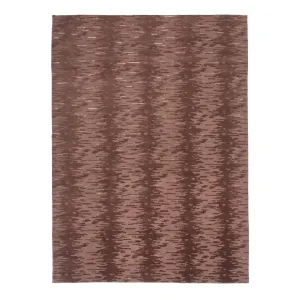 Brown Contemporary Wool Art Silk Blend Rug - 10'1" x 13'10"