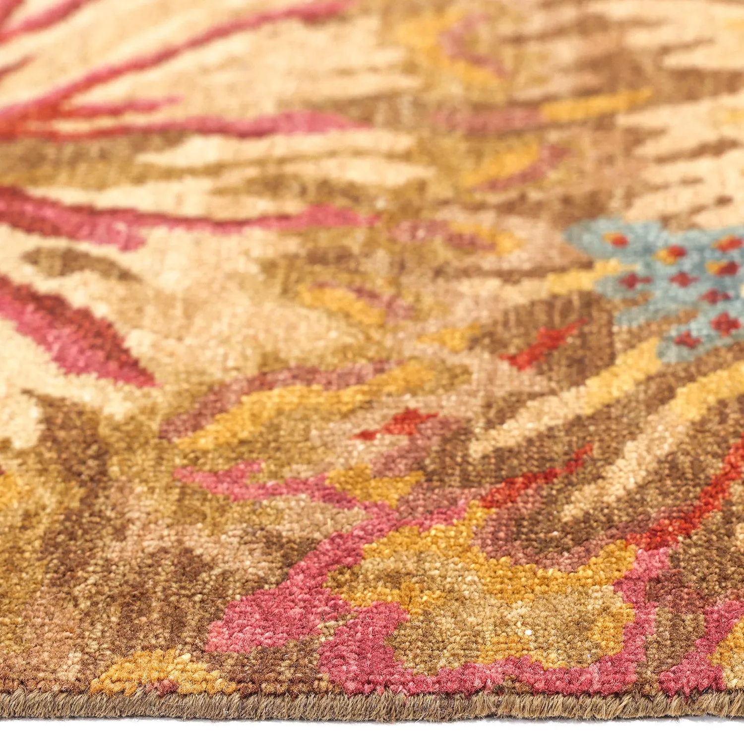 Brown Contemporary Wool Rug - 6'1" x 8'10"