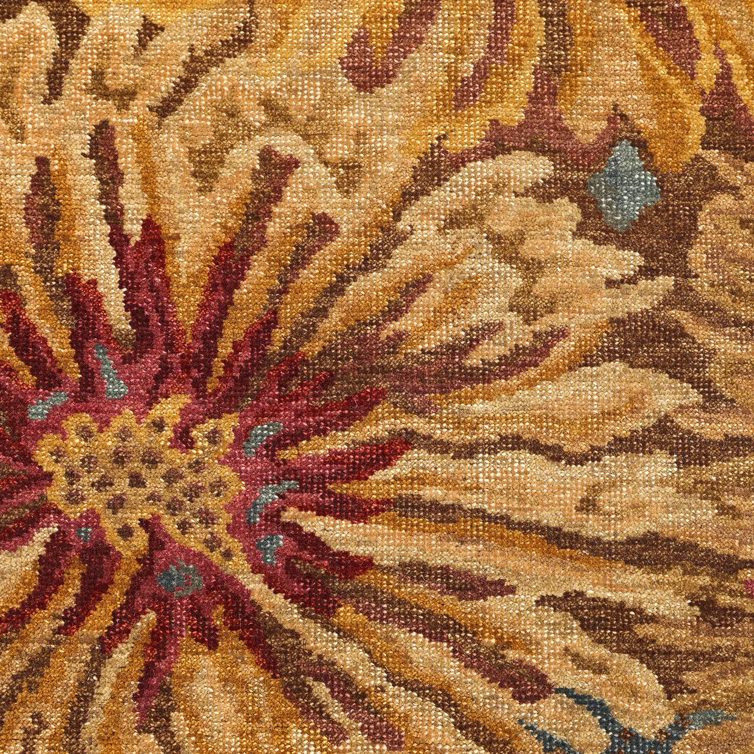 Brown Contemporary Wool Rug - 6'1" x 8'10"