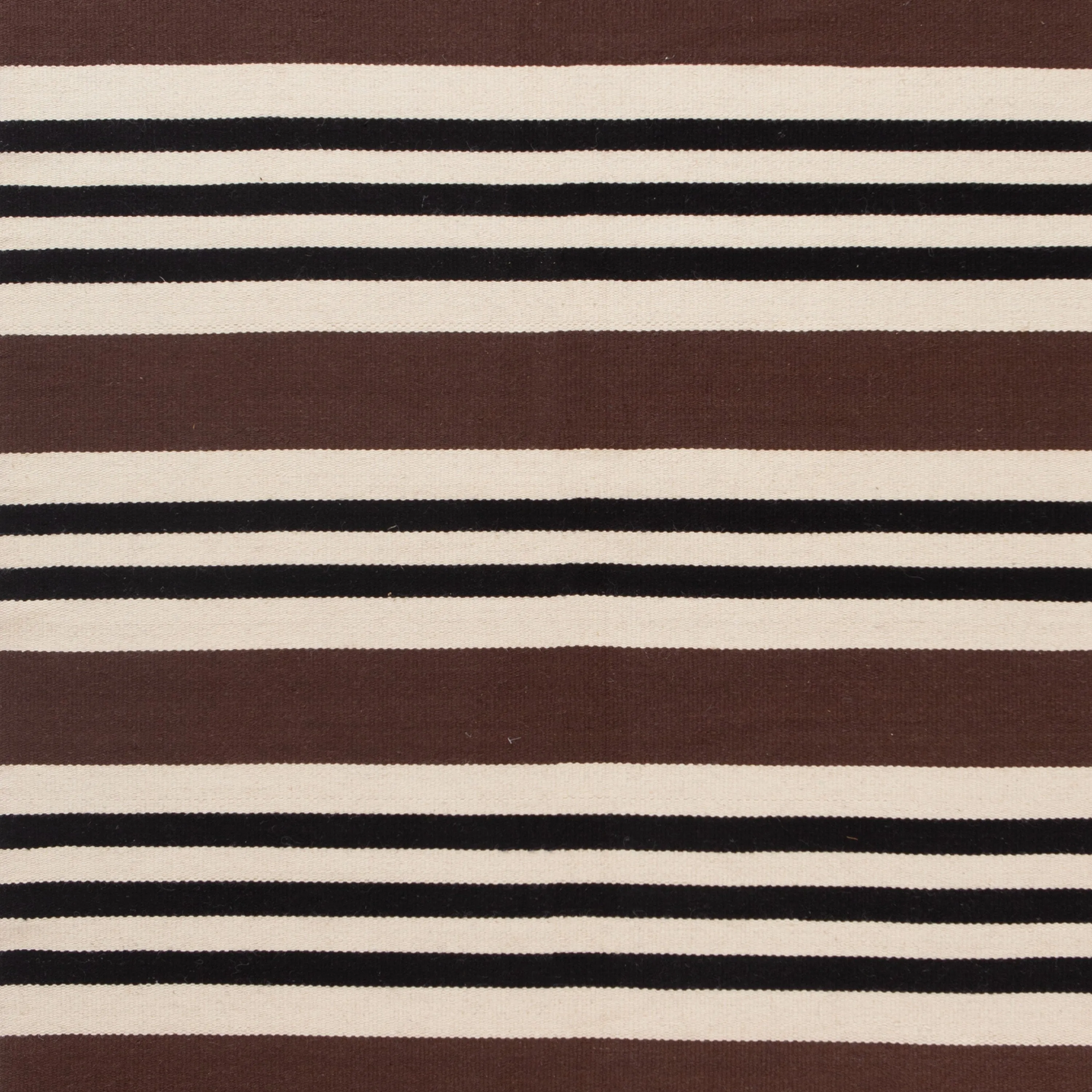 Brown Flatweave Cotton Rug - 6' x 9'