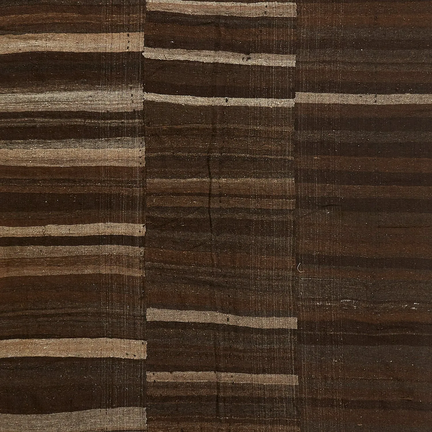 Brown Flatweave Wool Persian Runner - 6'5" x 15'7"