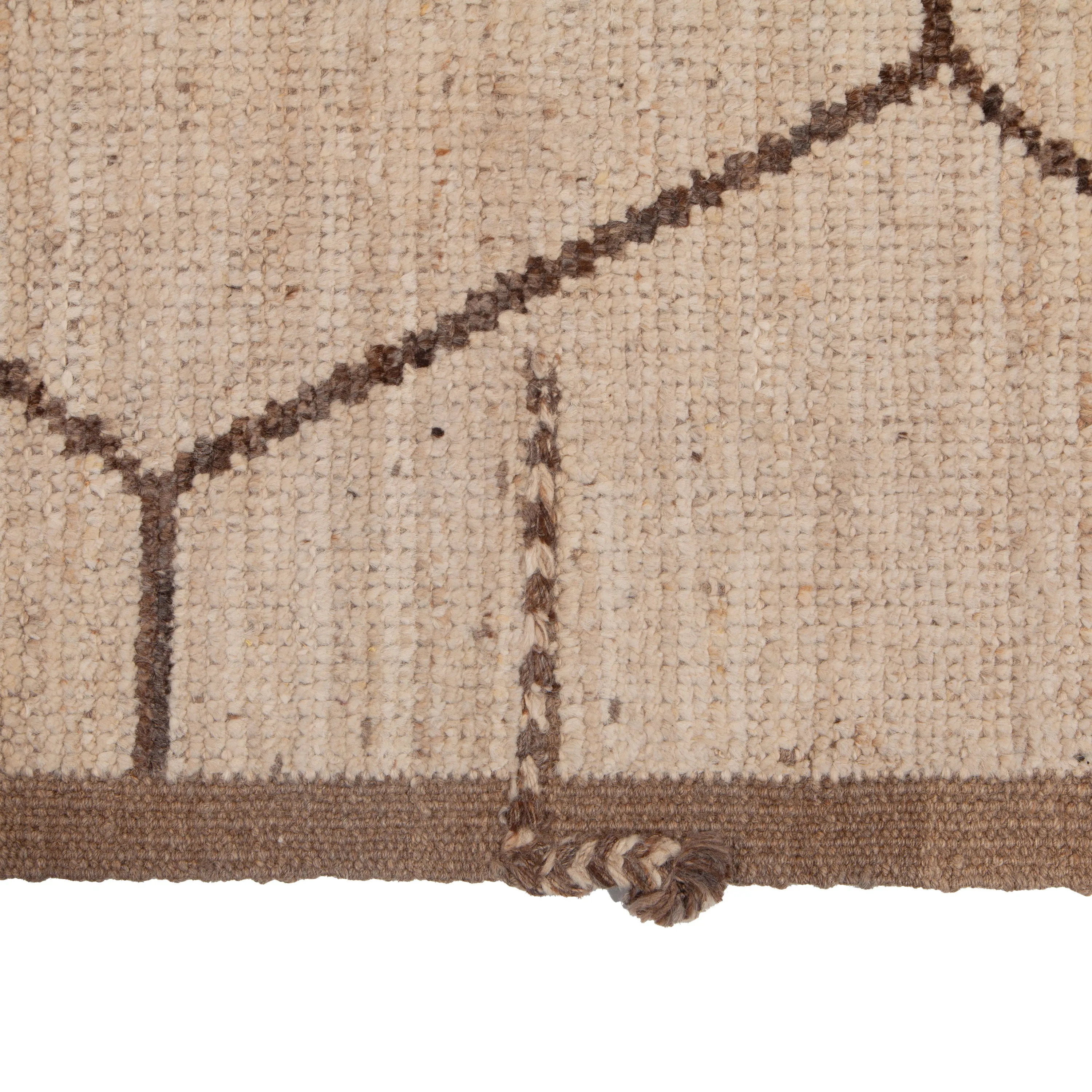 Brown Modern Wool Rug - 10'4'' x 14'3''