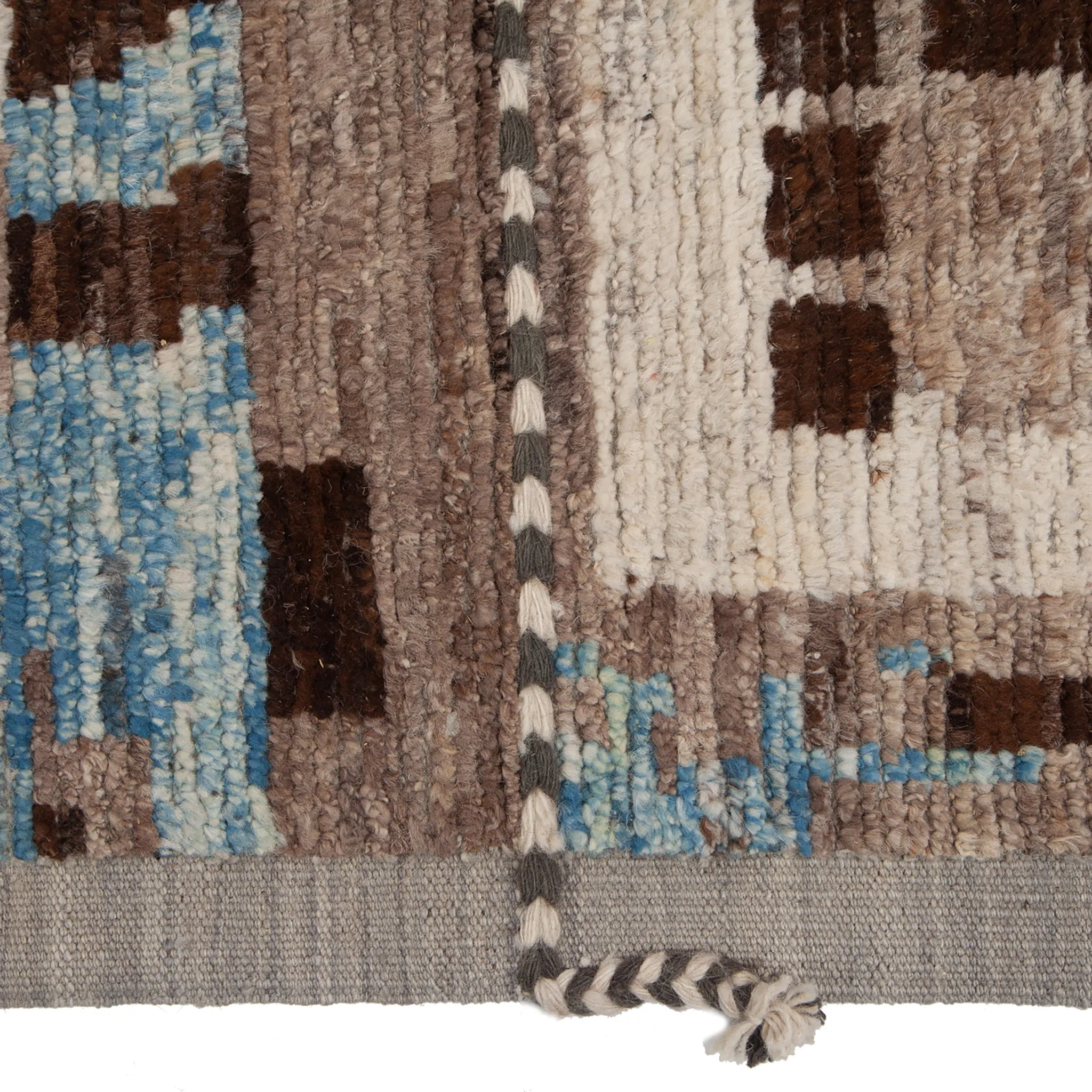 Brown Modern Wool Rug - 10'5'' x 14'3''