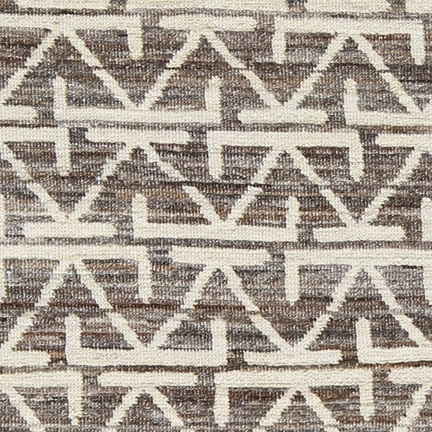 Brown Modern Wool Rug - 7'10" x 10'9"