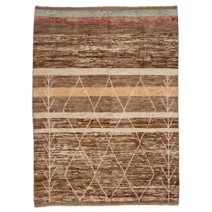 Brown Modern Wool Rug - 8'2'' x 10'11''