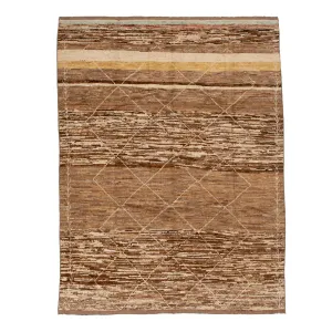 Brown Modern Wool Rug - 8'5'' x 10'9''