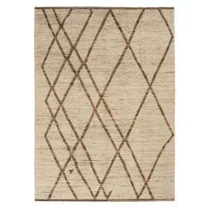 Brown Modern Wool Rug - 9'8'' x 12'11''