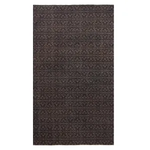 Brown Overdyed Wool Rug - 6'7" x 11'4