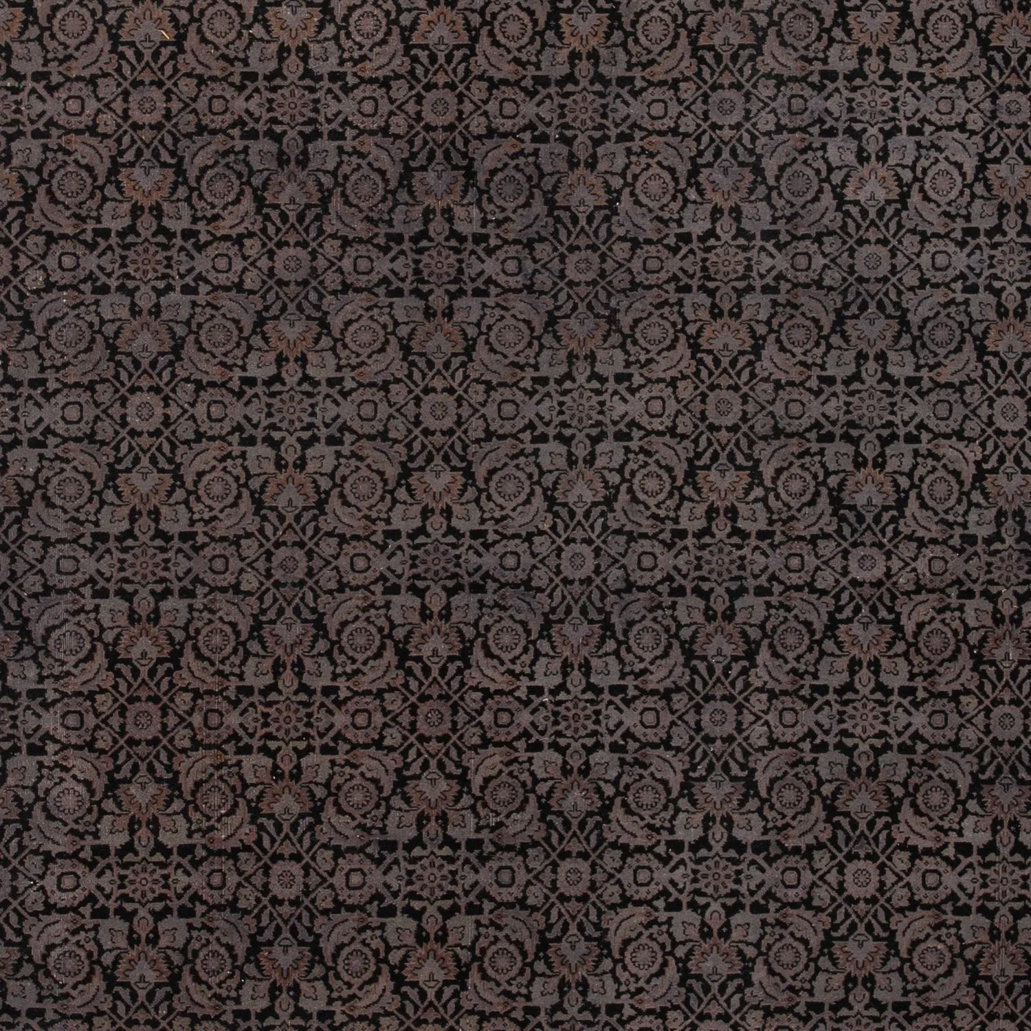 Brown Overdyed Wool Rug - 6'7" x 11'4