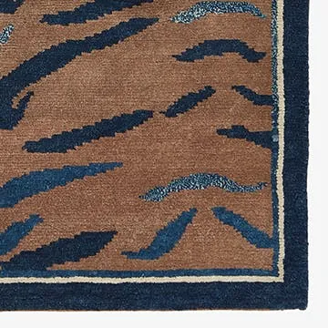 Brown Traditional Tibetan Wool Rug - 2'8" x 5'5"