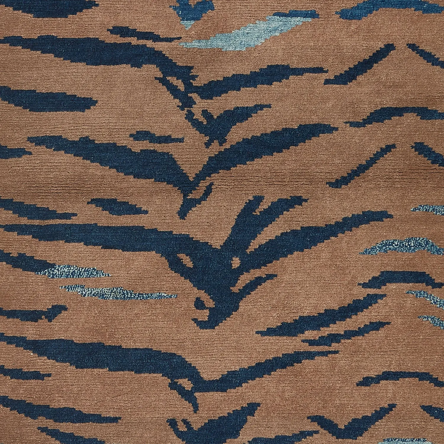 Brown Traditional Tibetan Wool Rug - 2'8" x 5'5"
