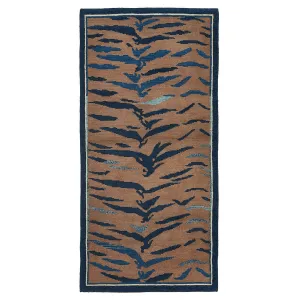 Brown Traditional Tibetan Wool Rug - 2'8" x 5'5"