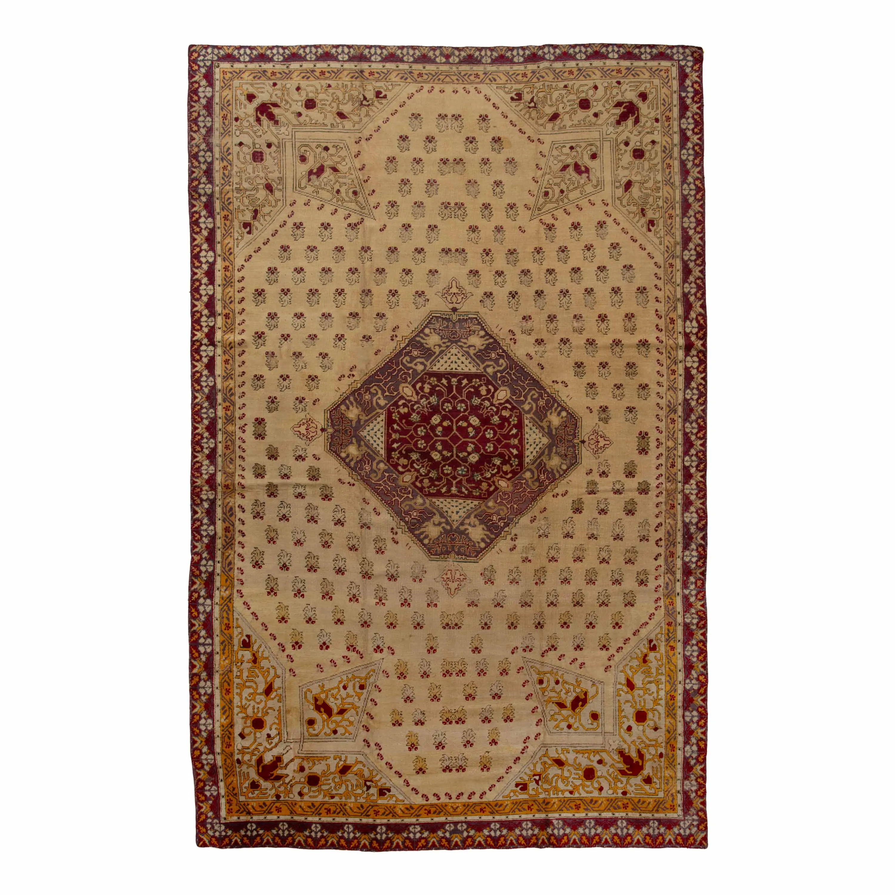 Brown Vintage Traditional Wool Persian Rug - 11'3" x 15'8"