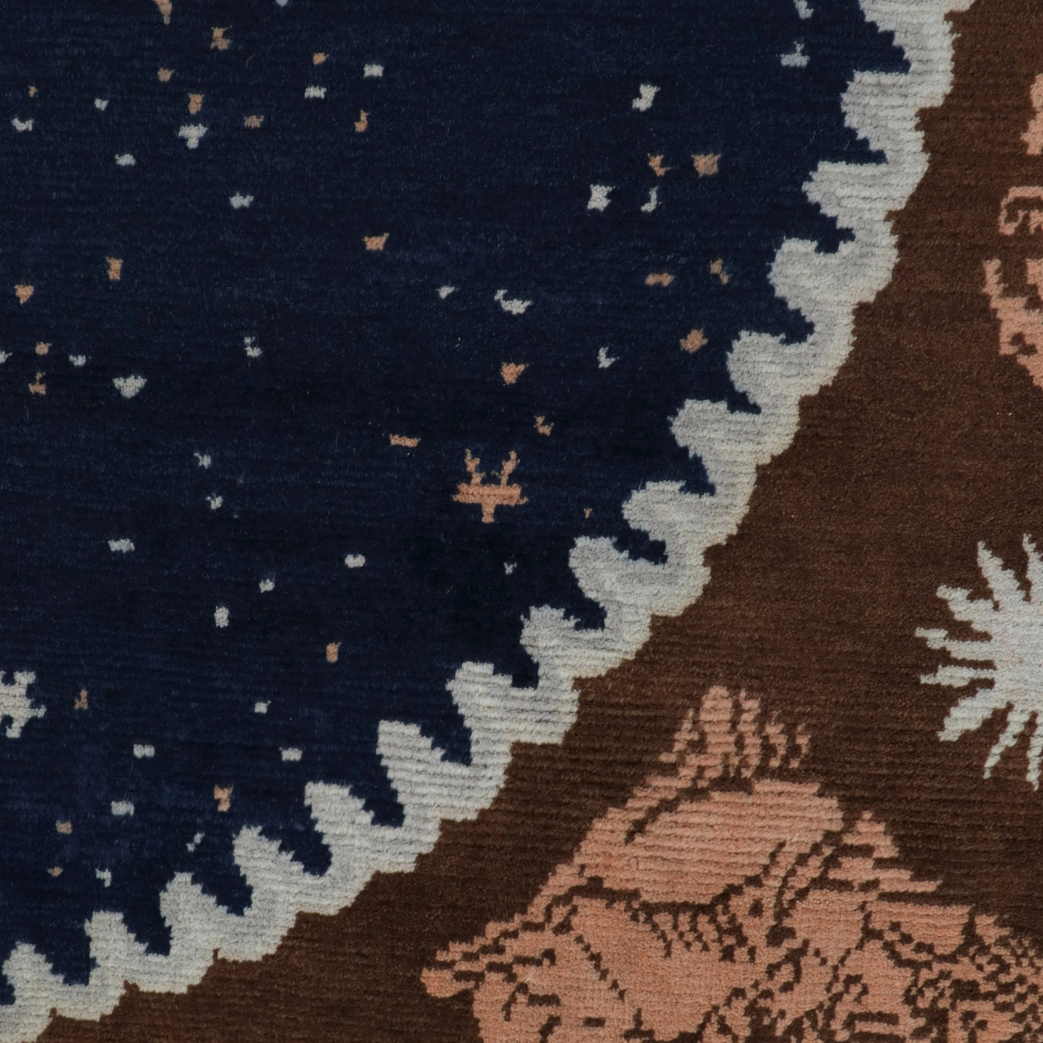 Celestial Vintage Wool Rug - 8'11" Round
