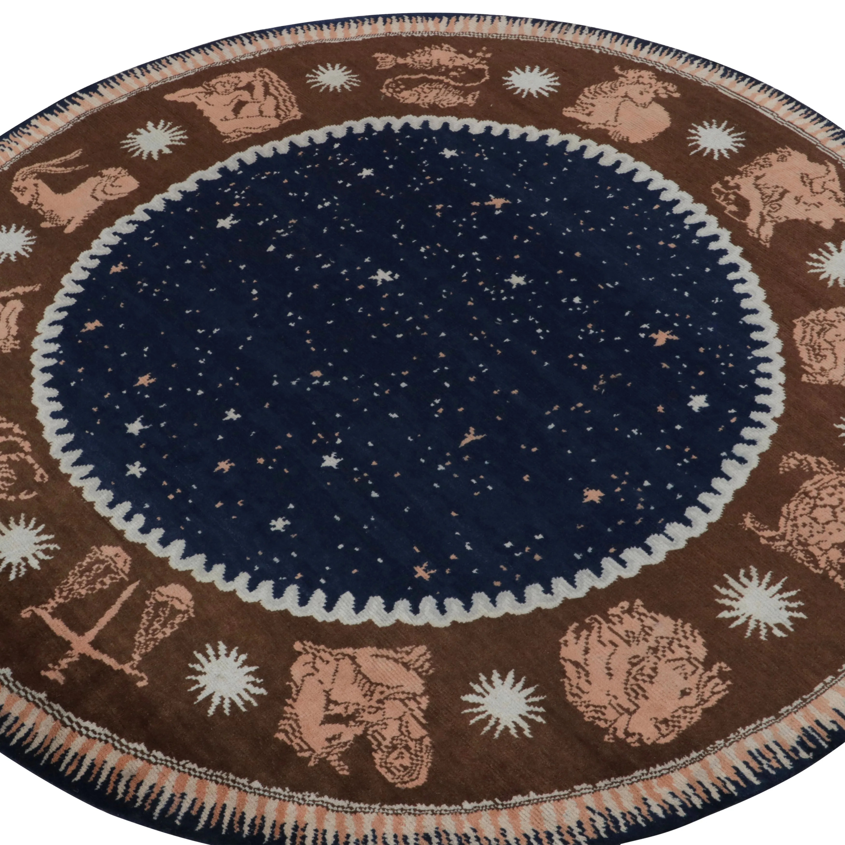 Celestial Vintage Wool Rug - 8'11" Round