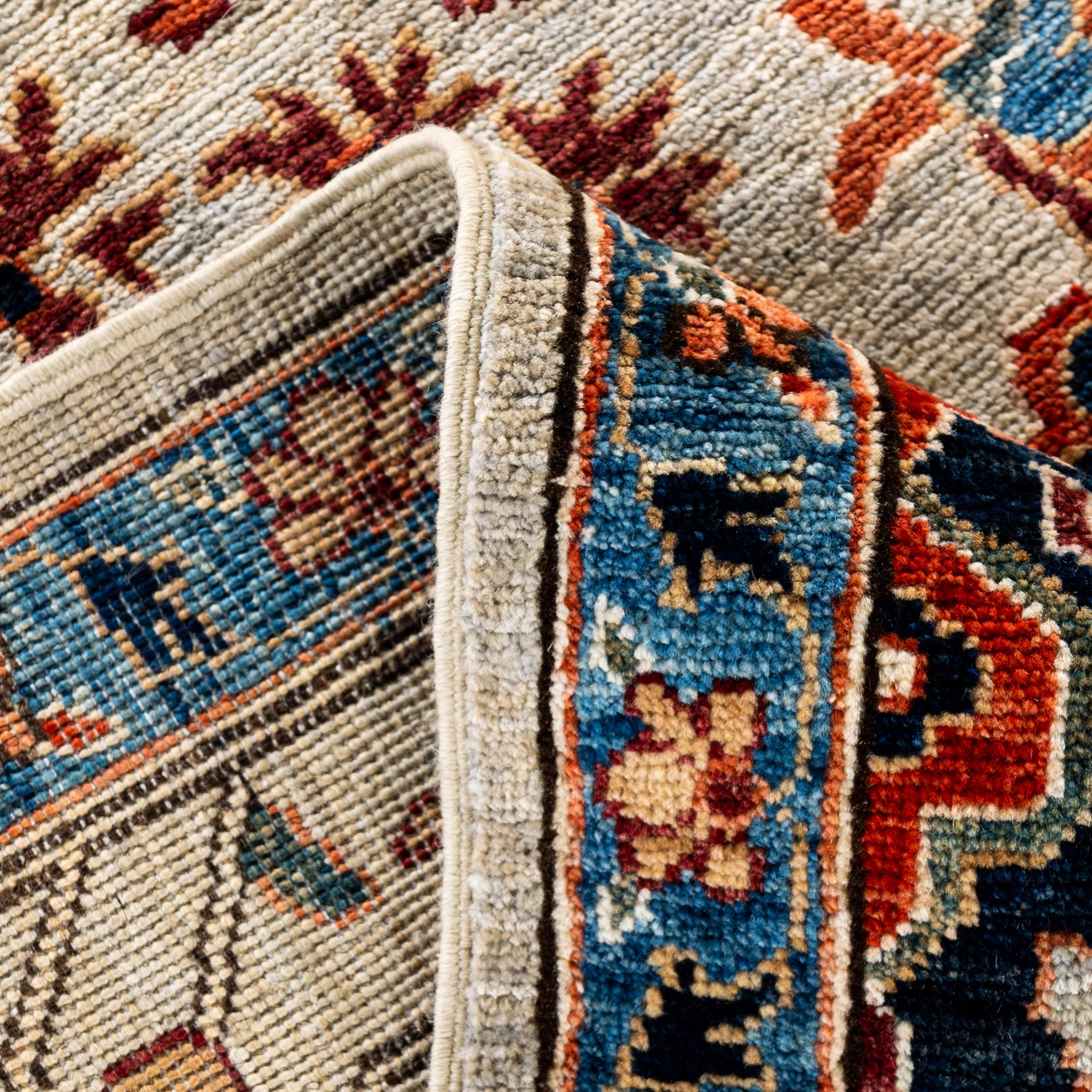 Cream Traditional Serapi Wool Rug - 8'1" x 9'8"
