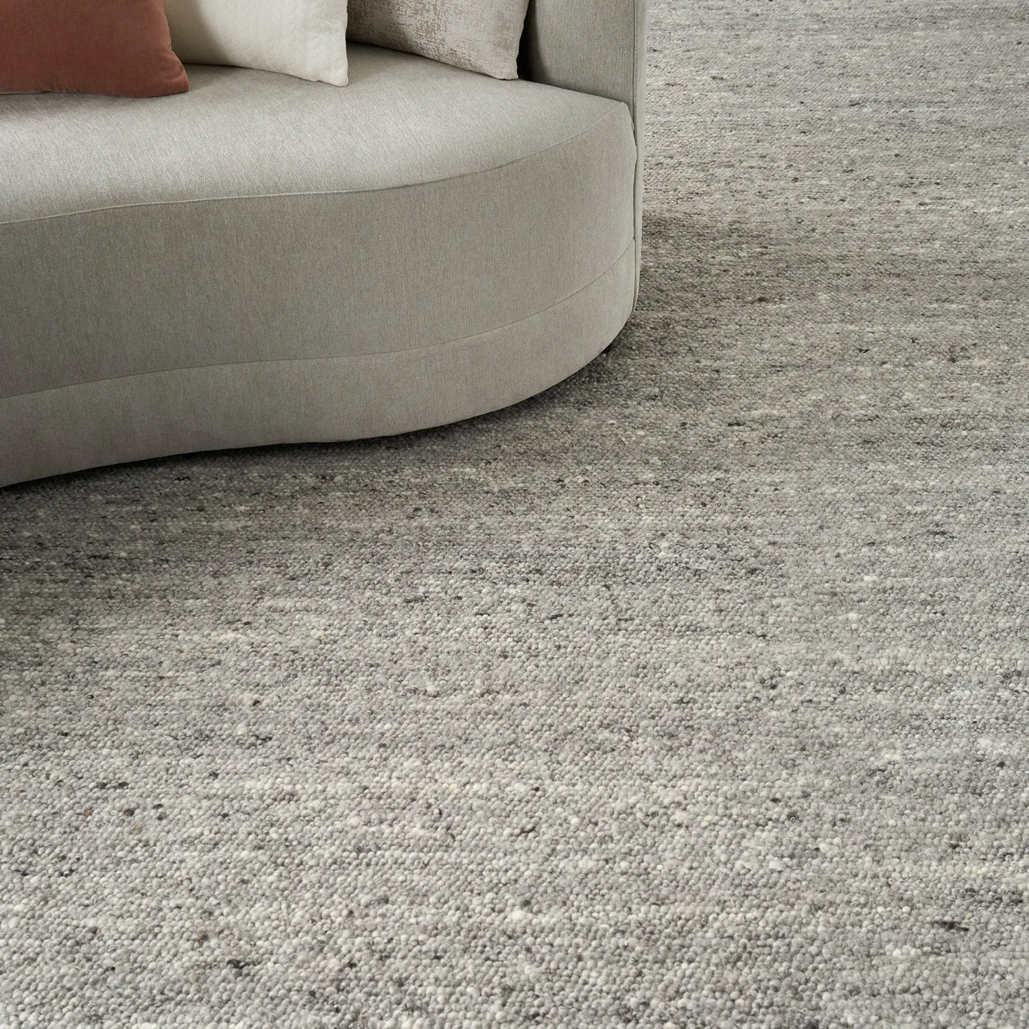 Distressed Essentials Solid Rug - Grey