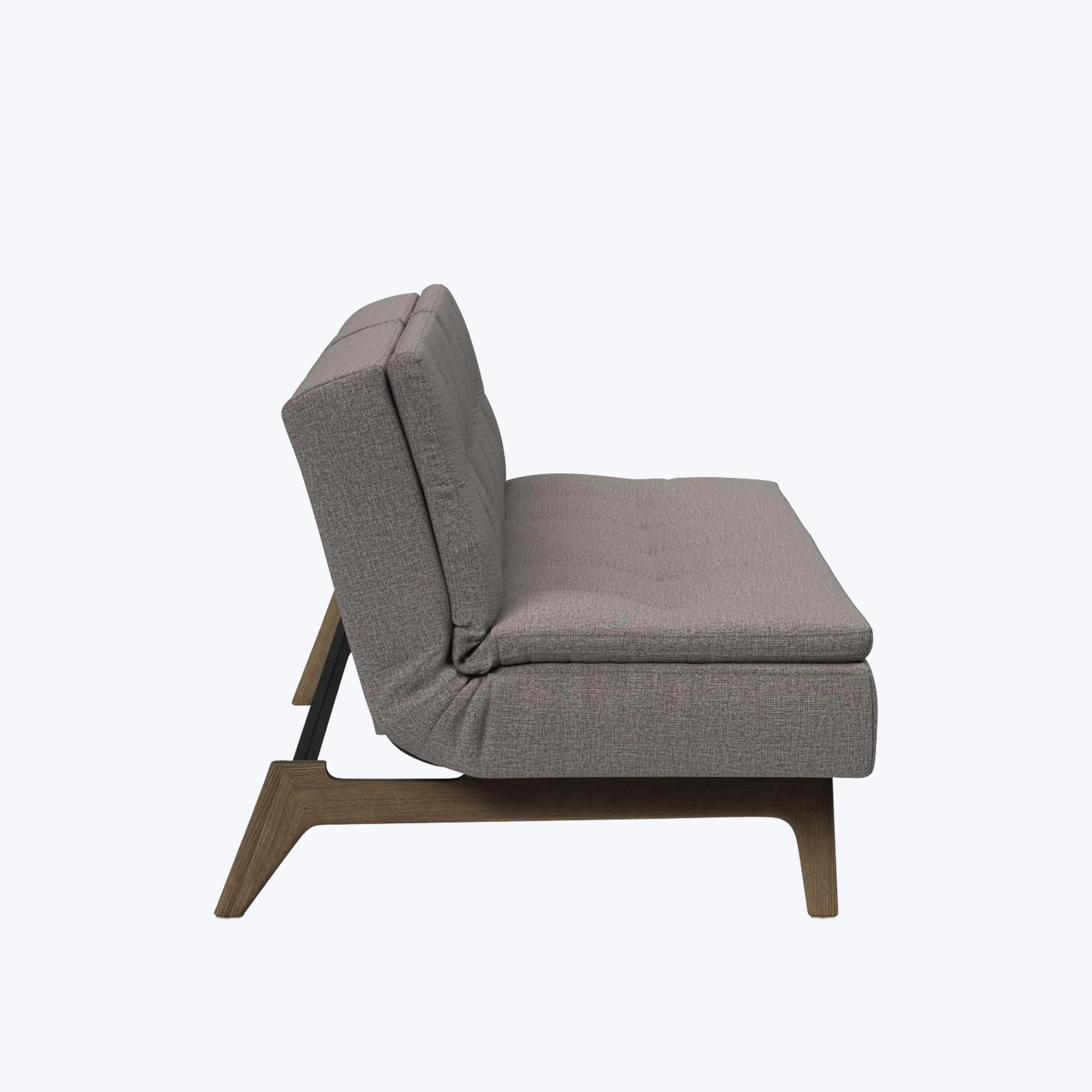 Dublexo Smoked Oak Armless Sleeper Sofa