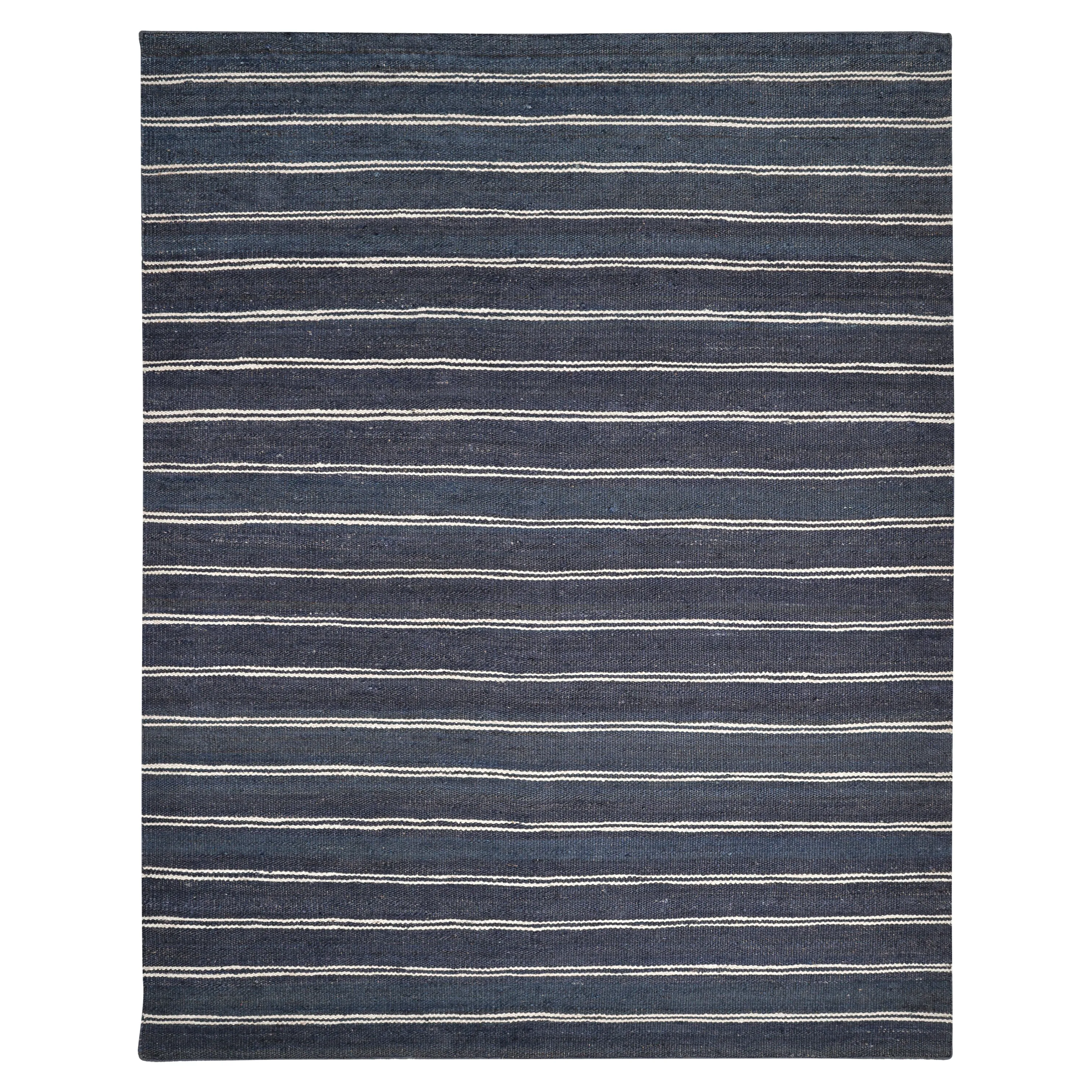 Flatweave Jute Wool Rug - 8' x 10'
