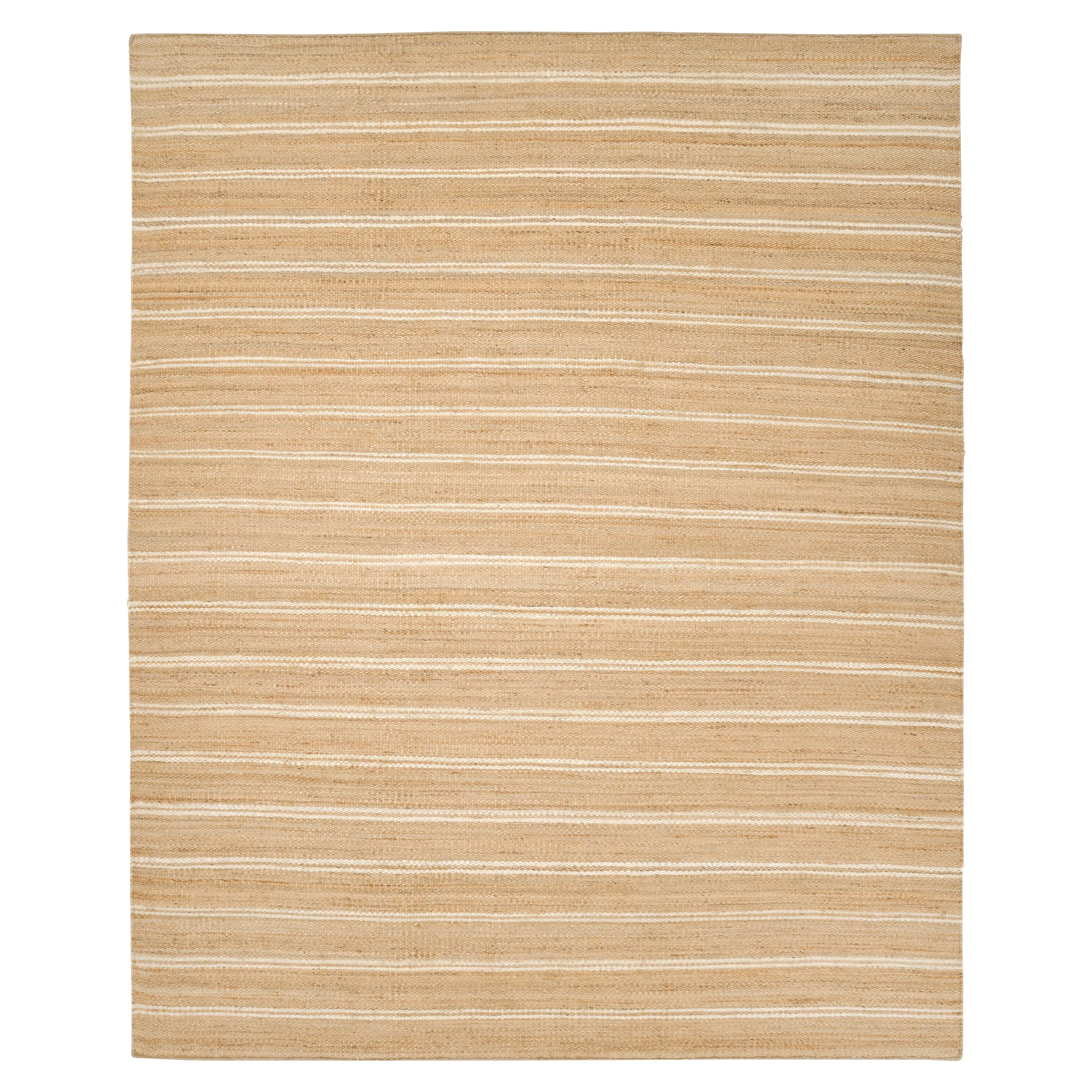 Flatweave Jute Wool Rug - 8' x 10'
