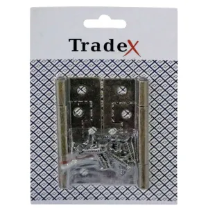 Flush Hinges 65mm Bronze 2-1/2"