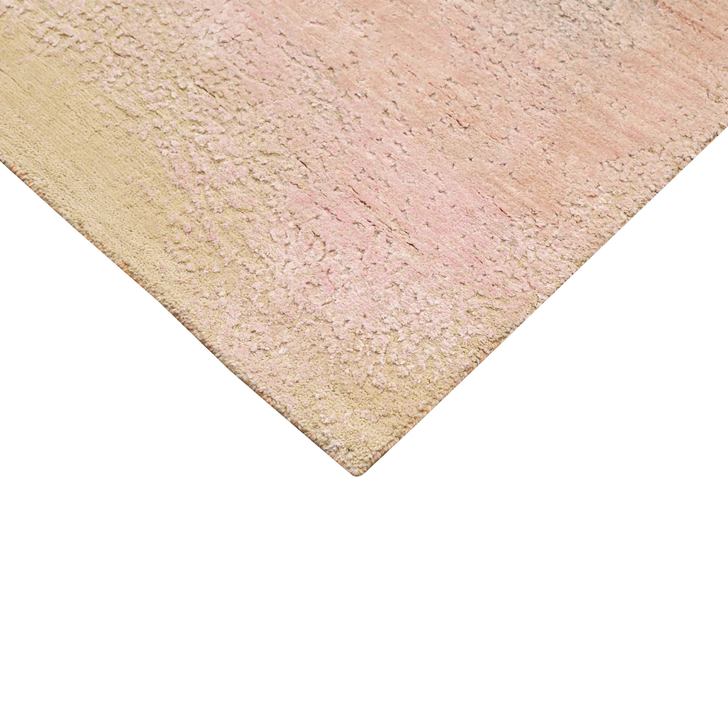 Gold Contemporary Silk Wool Blend Rug - 10'1" x 14'4"