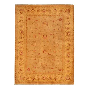 Gold Traditional Wool Rug - 8'10" x 11'6"