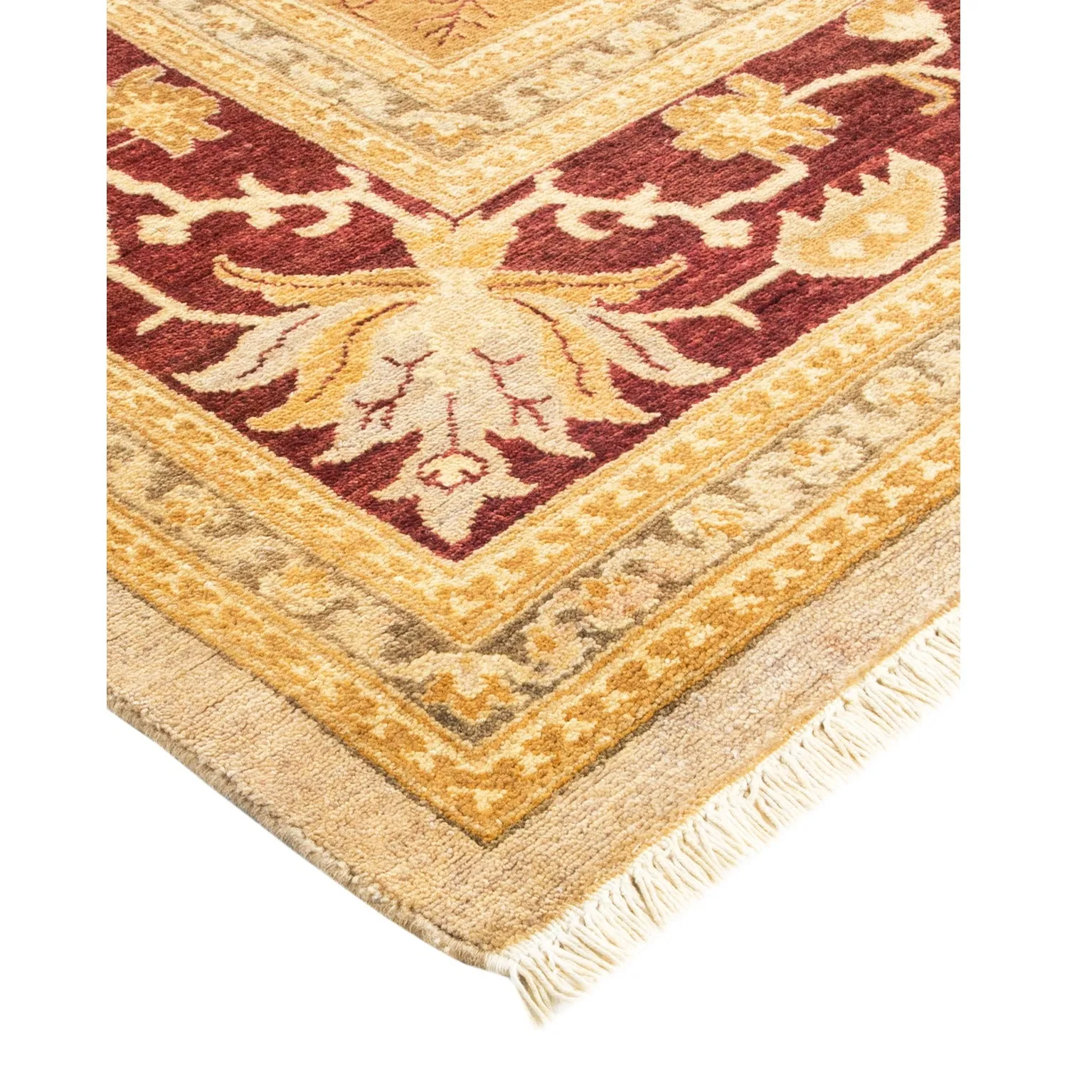 Gold Traditional Wool Rug - 8'2" x 10'1"