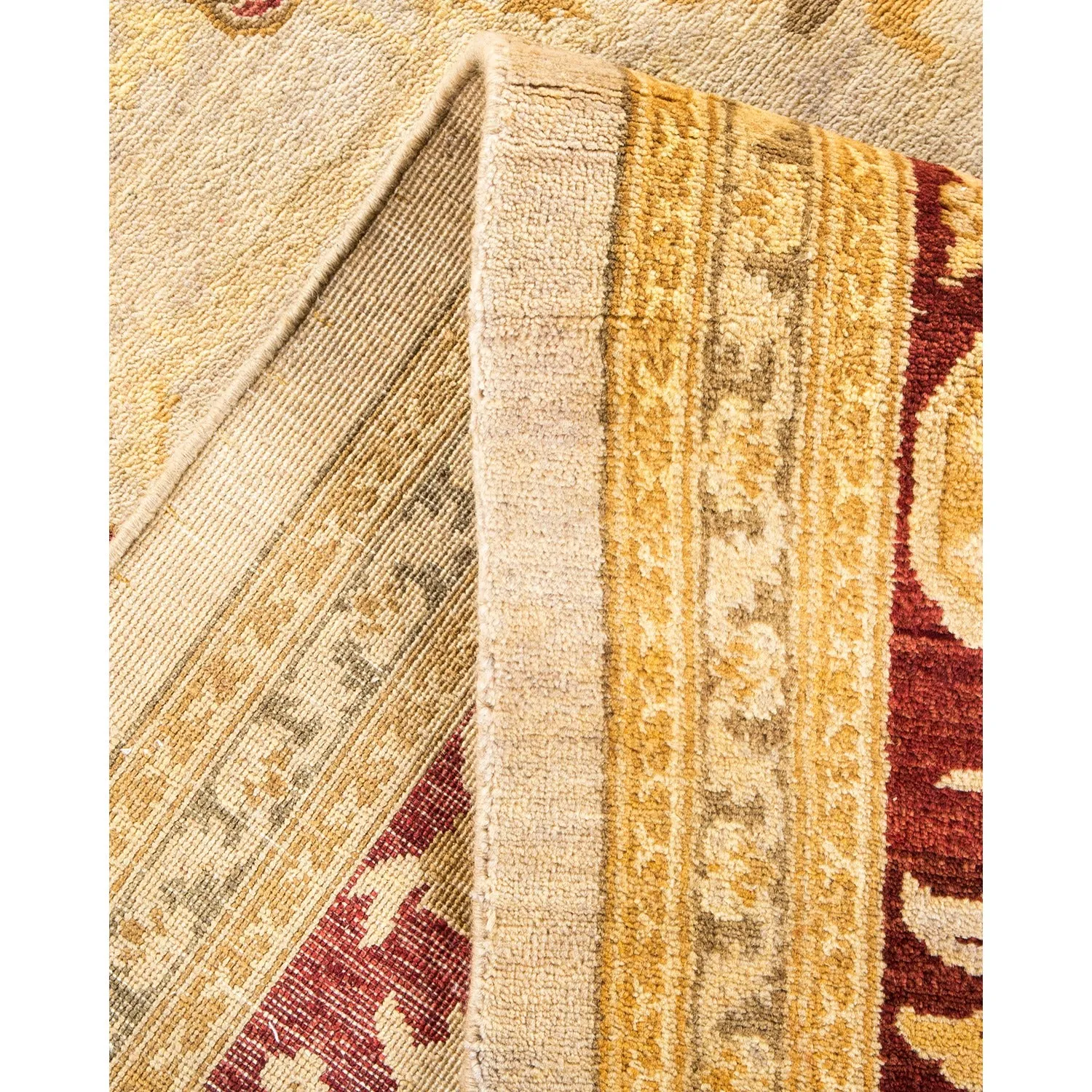 Gold Traditional Wool Rug - 8'2" x 10'1"
