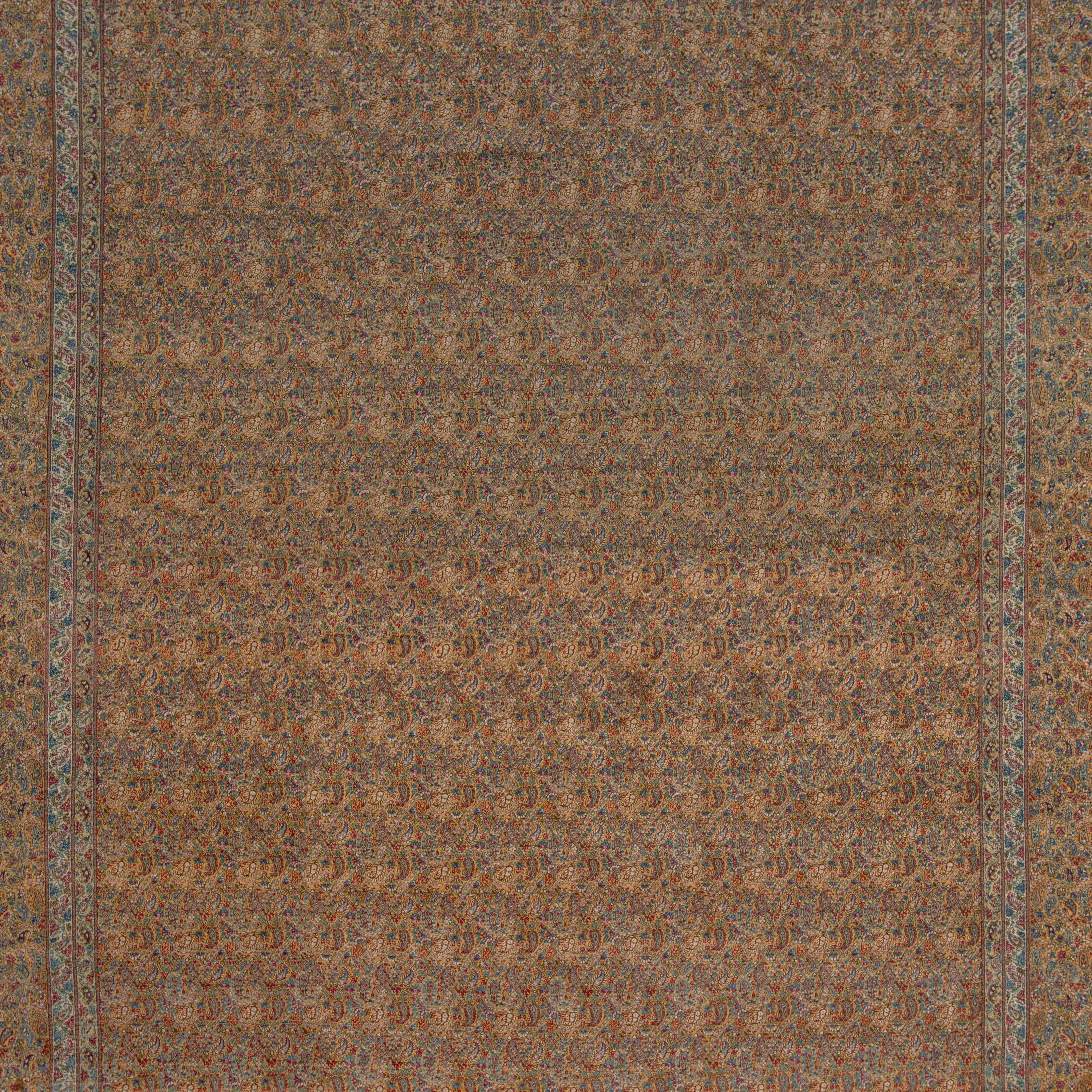Gold Vintage Traditional Wool Rug - 158 x 112