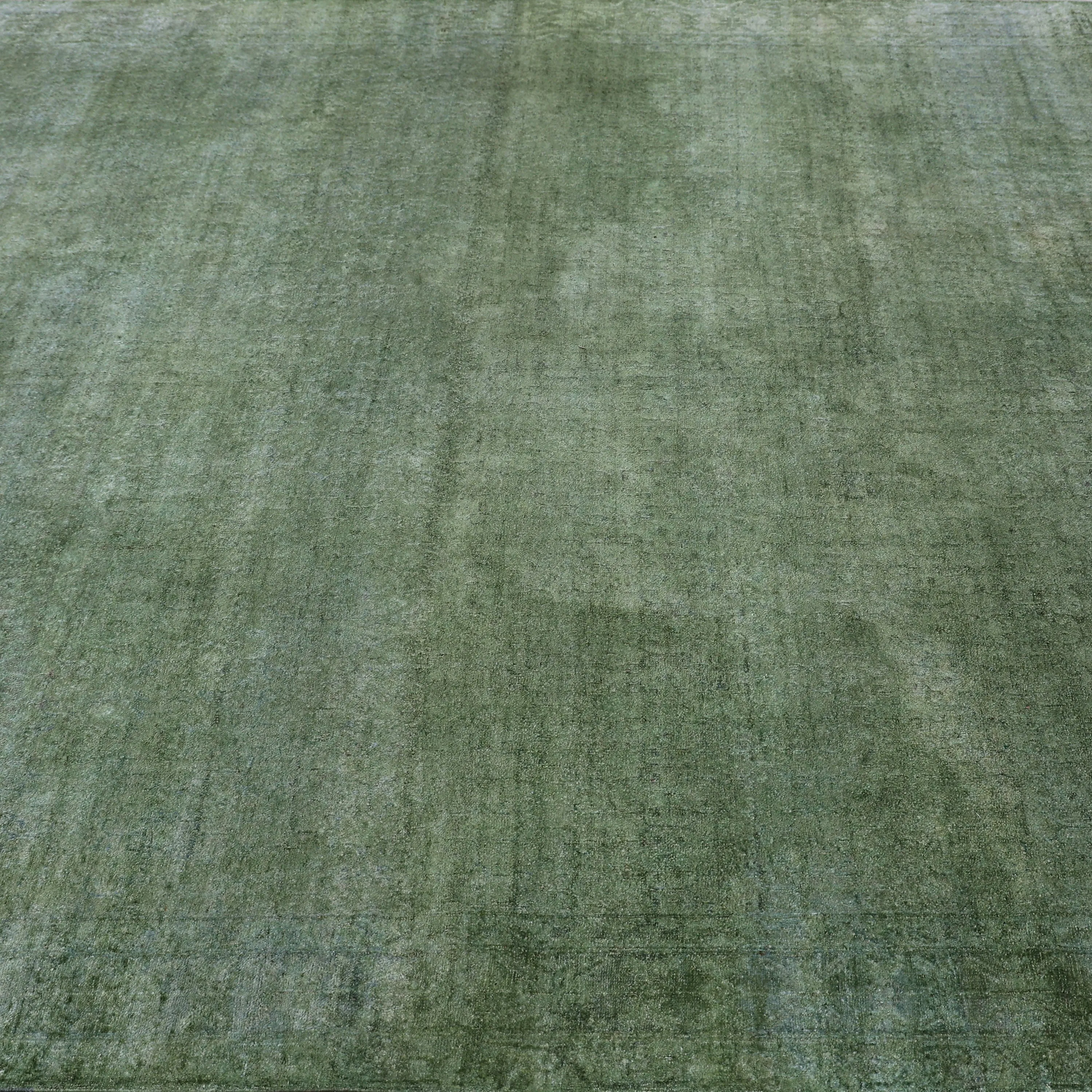Green Alchemy Contemporary Silk Rug - 7'7" x 9'11"