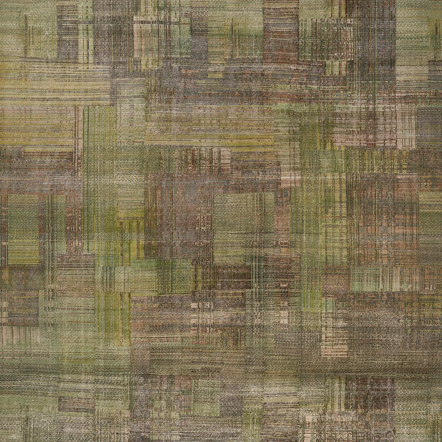 Green Modern Wool Rug - 11' x 14'7"