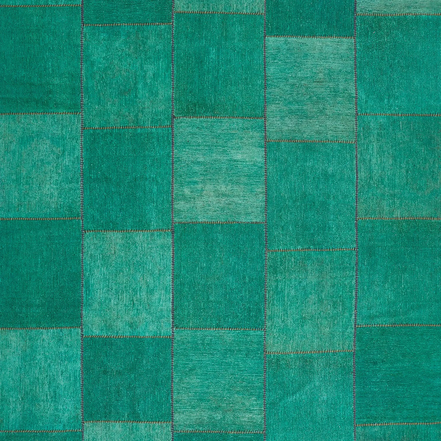 Green Overdyed Wool Rug - 8'11" x 12'