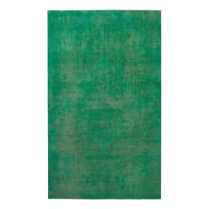 Green Overdyed Wool Rug - 8'4" x 10'1"