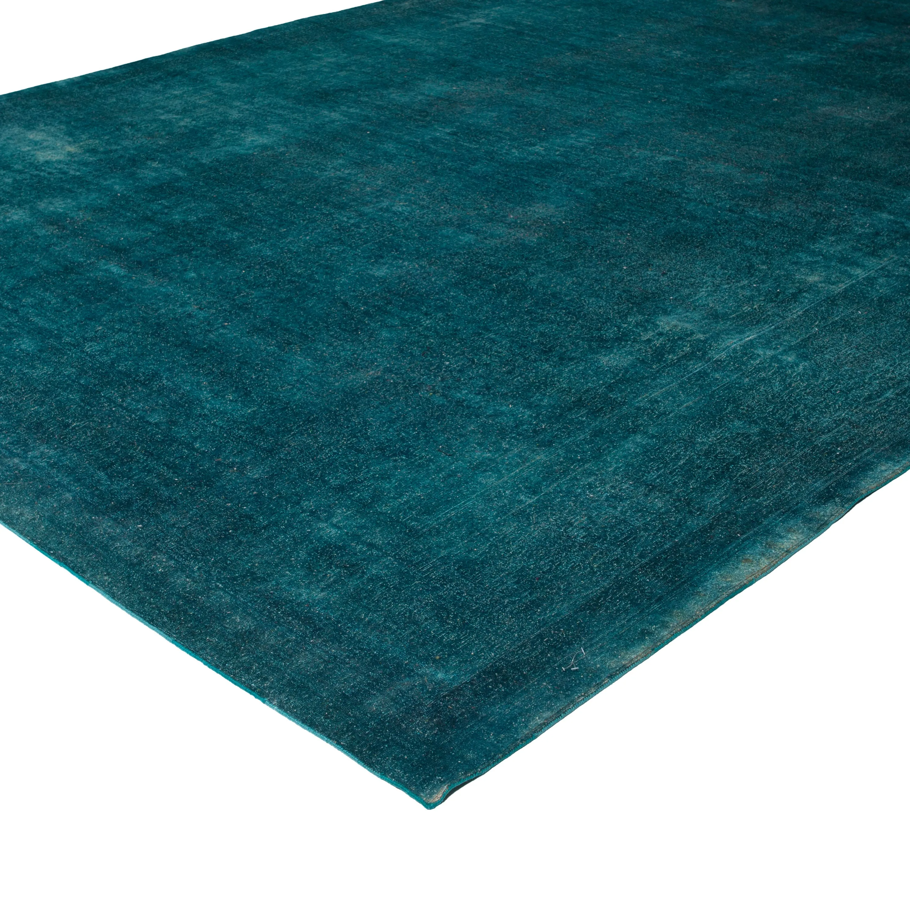 Green Overdyed Wool Rug - 9'8" x 13'7"