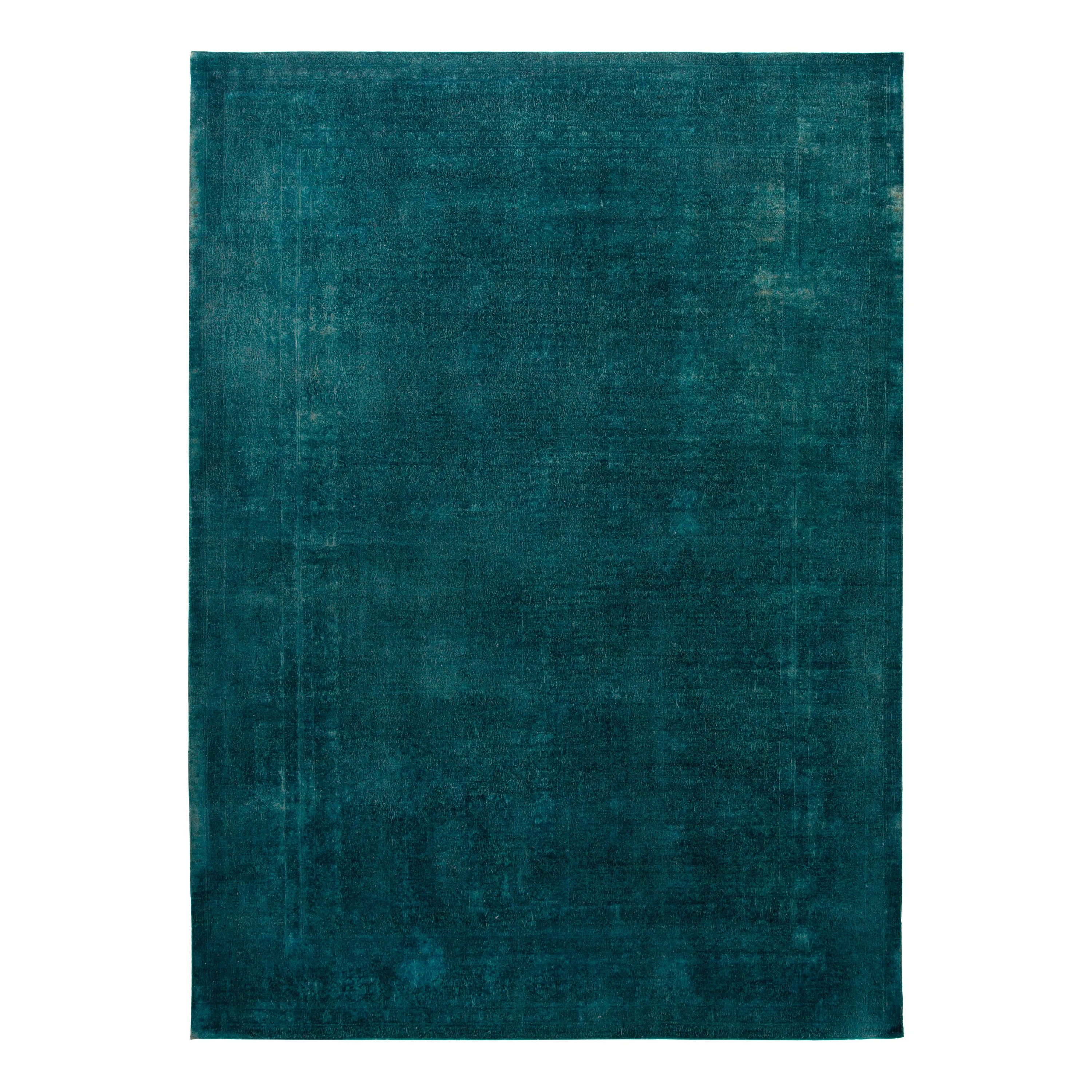 Green Overdyed Wool Rug - 9'8" x 13'7"