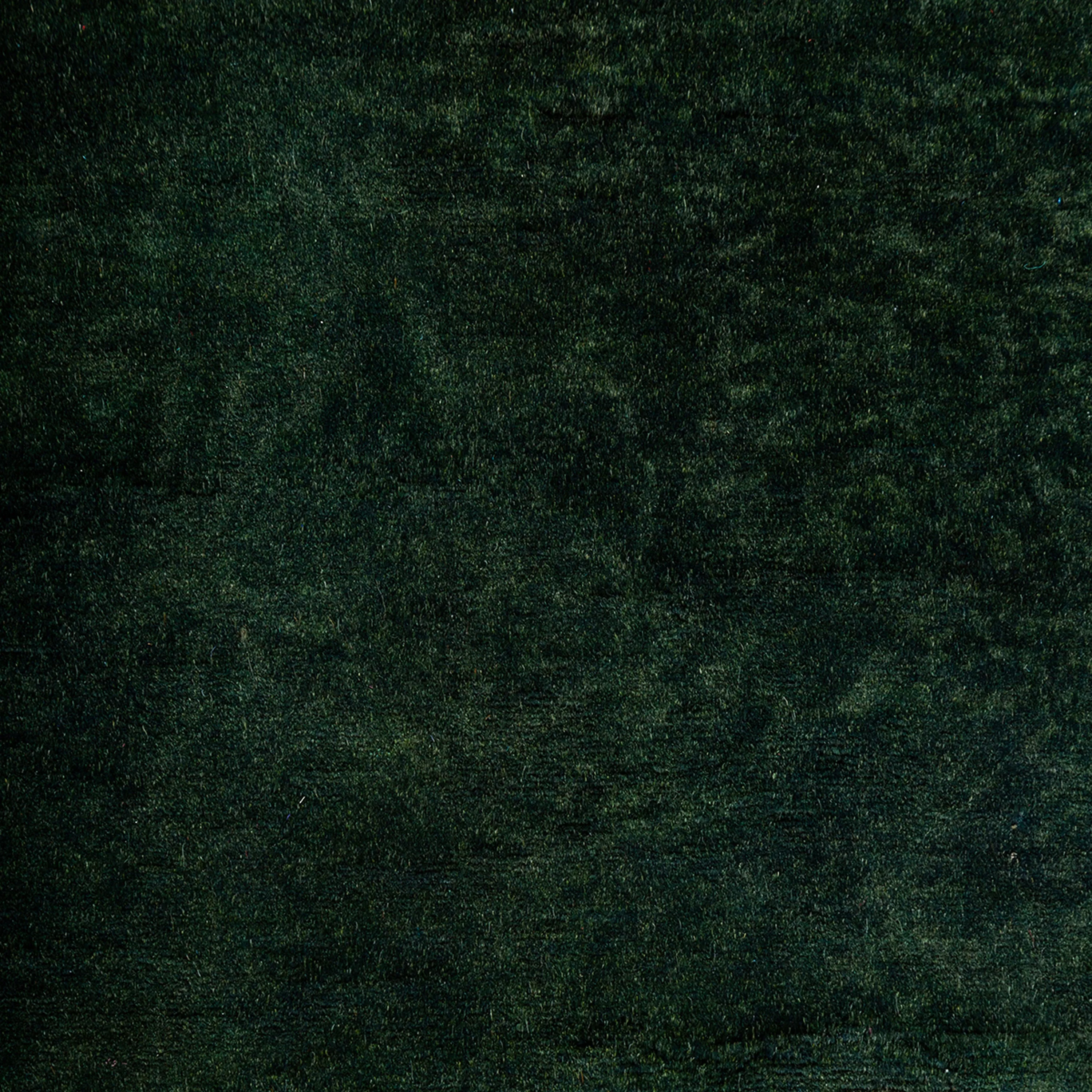 Green Overdyed Wool Runner - 2'5" x 16'4"