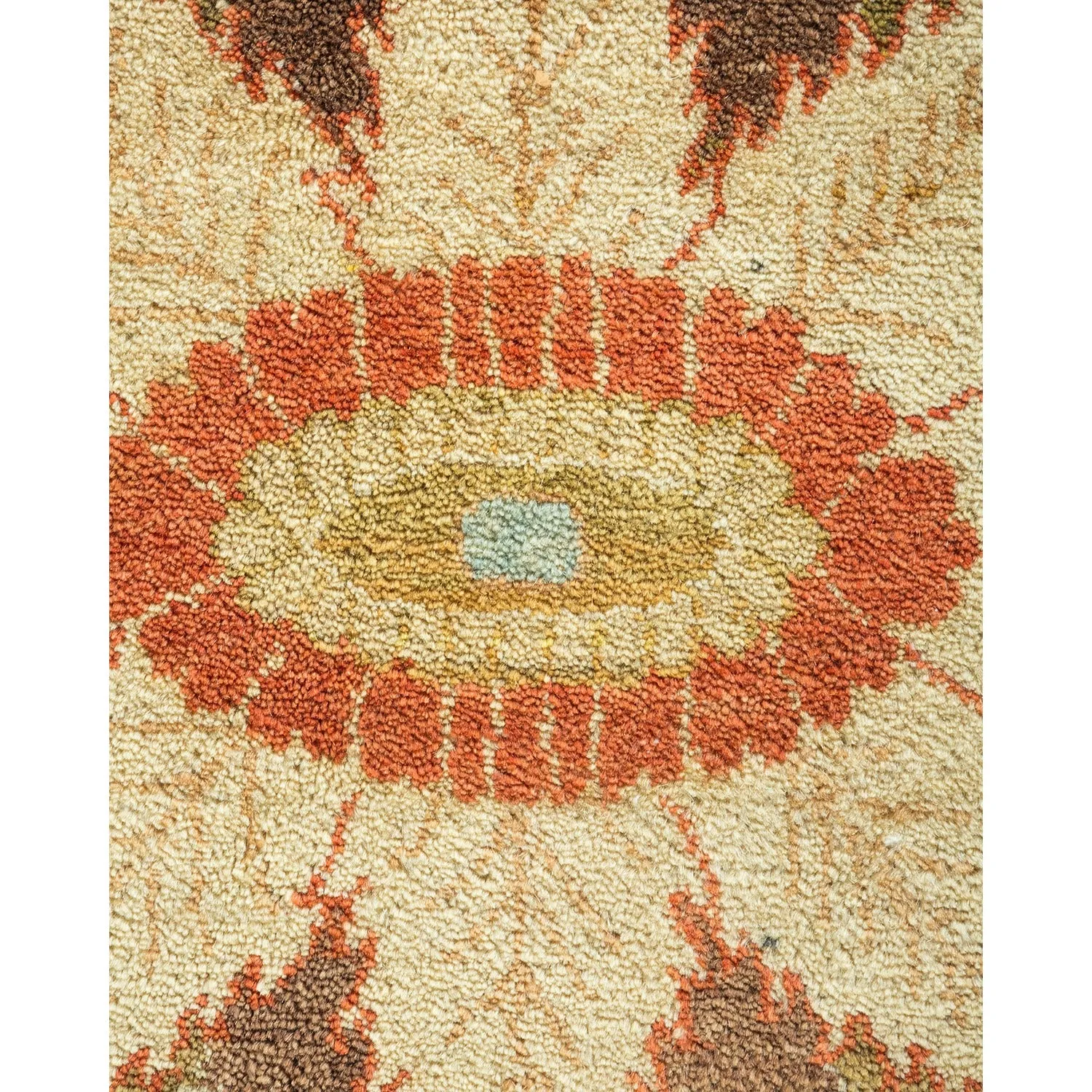 Green Traditional Wool Rug - 12' x 18'2"