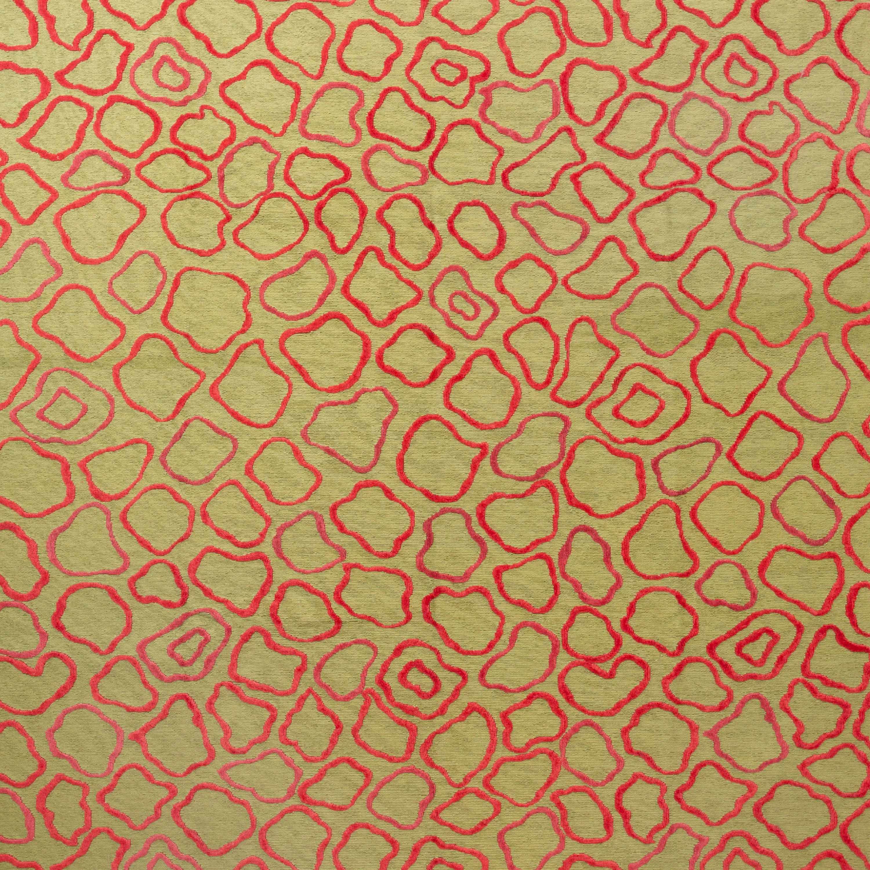 Green Transitional Linen Blend Rug - 8' x 10'