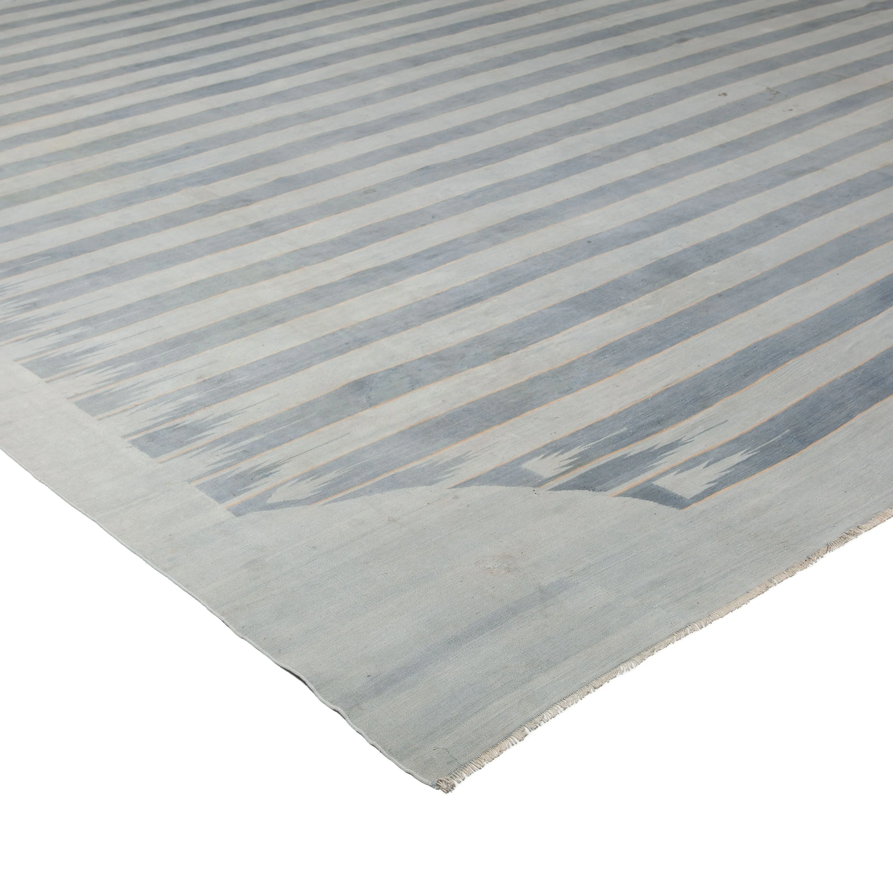 Grey Flatweave Cotton Rug - 17' x 20'9"