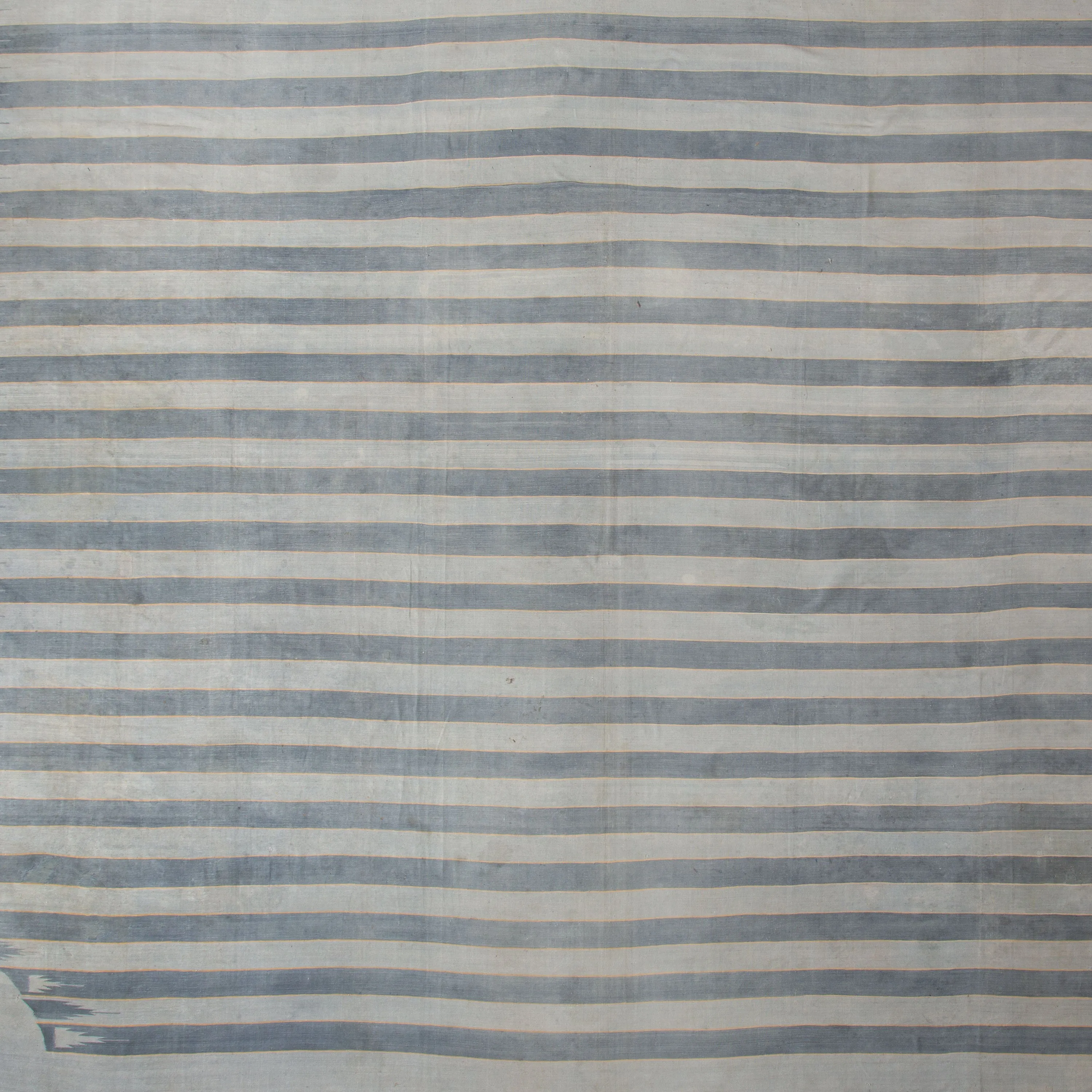 Grey Flatweave Cotton Rug - 17' x 20'9"