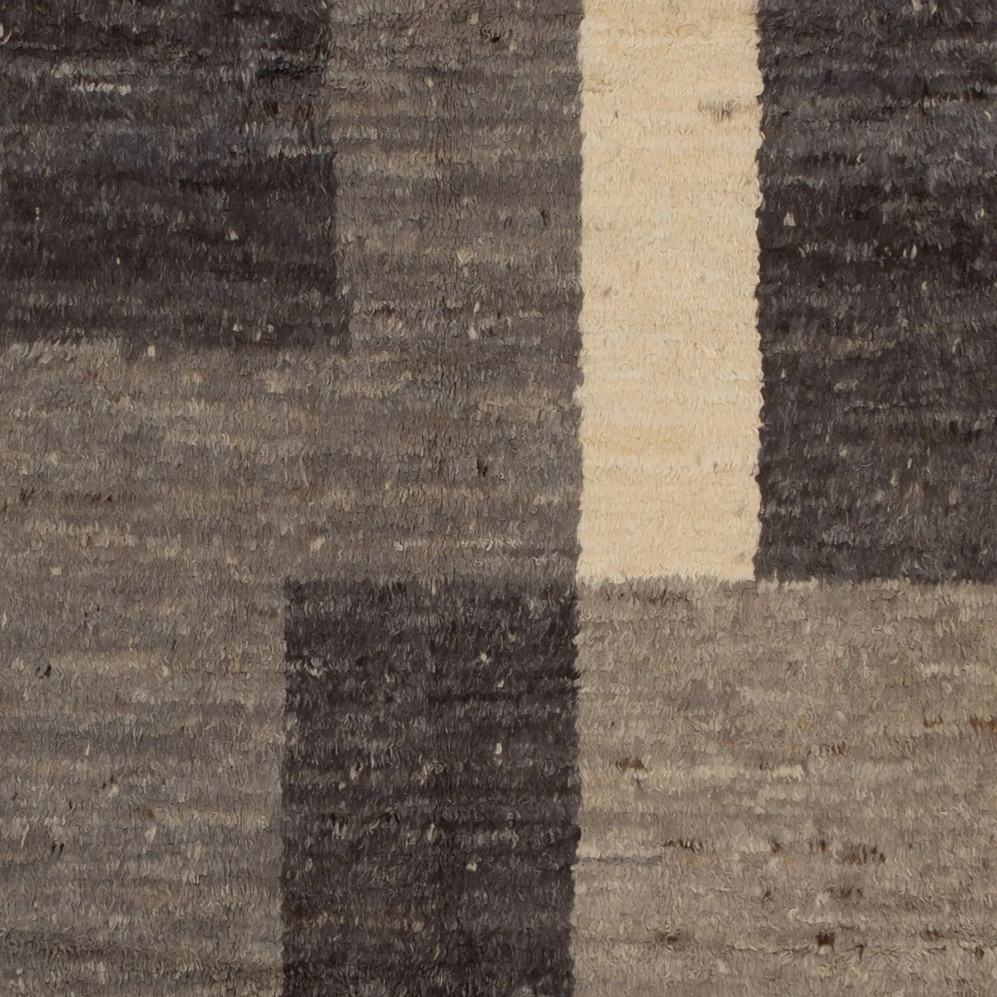 Grey Modern Wool Rug - 8'6'' x 10'1''