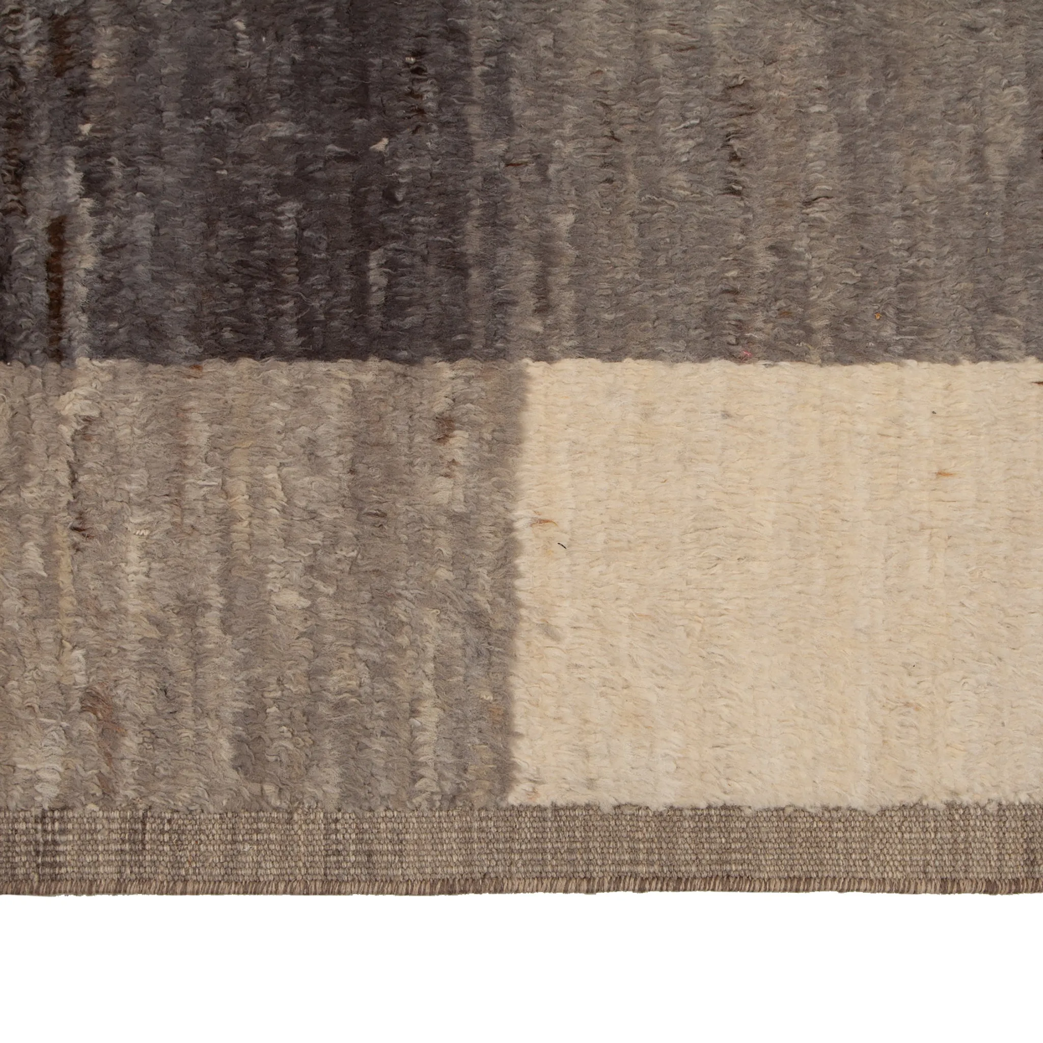Grey Modern Wool Rug - 8'6'' x 10'1''