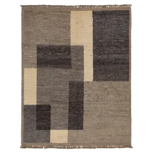 Grey Modern Wool Rug - 8'6'' x 10'1''